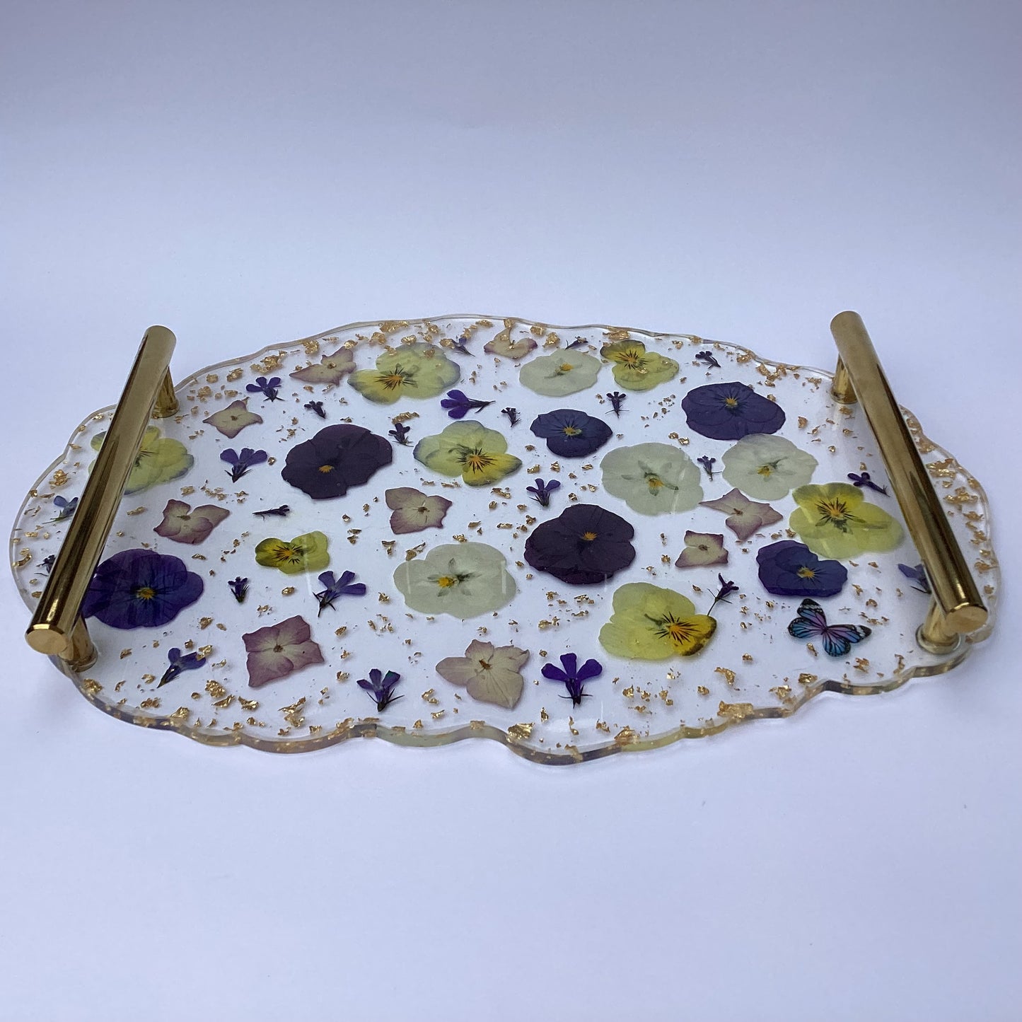 Floral Tray (With real dried flowers)