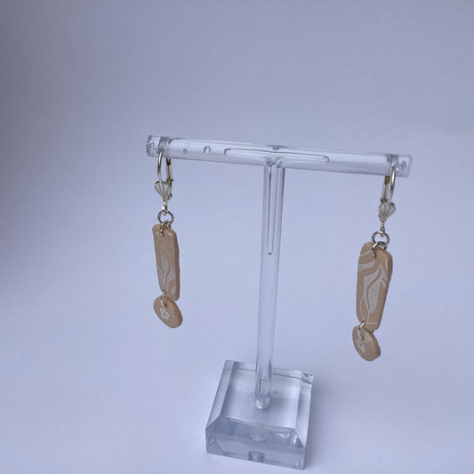 Double Drop Earrings with Sterling Silver leaver back clasps