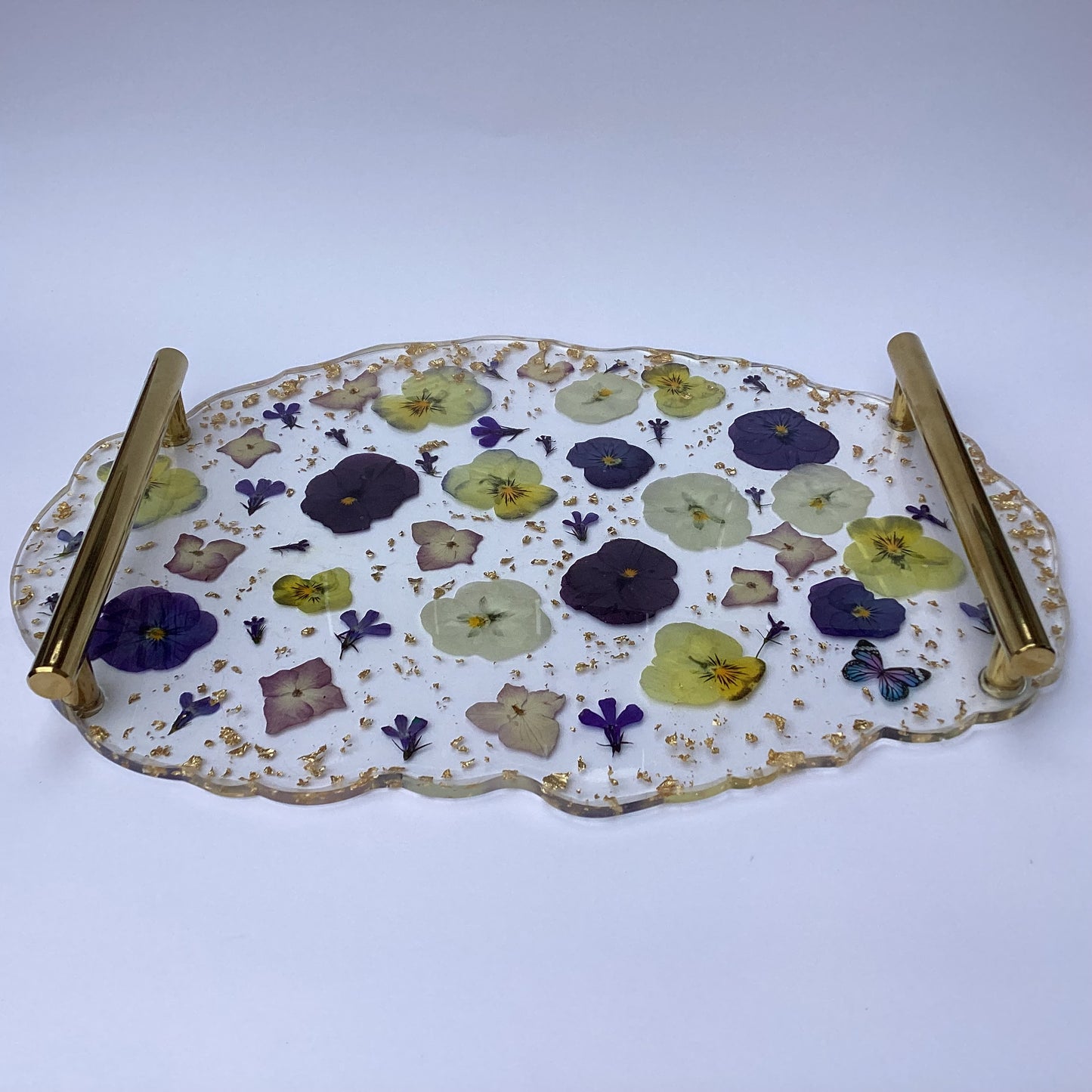 Floral Tray (With real dried flowers)