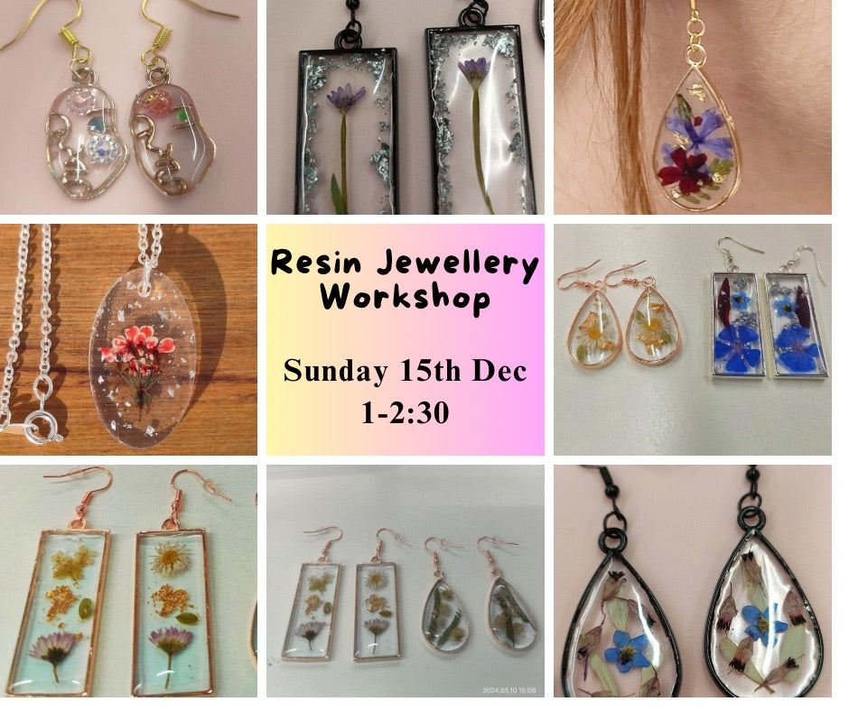 Earrings Workshop (UV Resin) - Spotlight Creative Studio, Sunday 15th Dec, 1pm-2:30